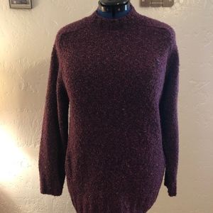 Erika & Co. long sleeve pullover sweater, burgundy
